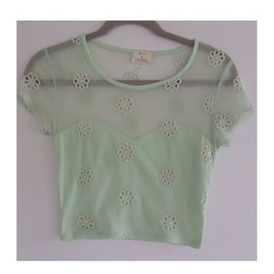 Pins and Needles / Crop Tee